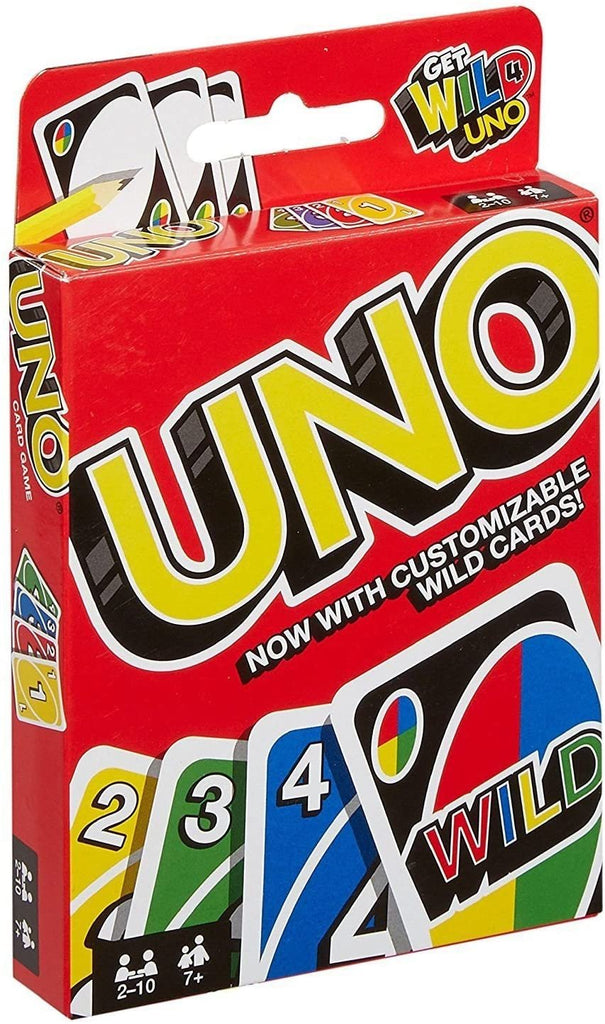 New UNO Nonpartisan Card Game and UNO WILD Mattel Games No red or