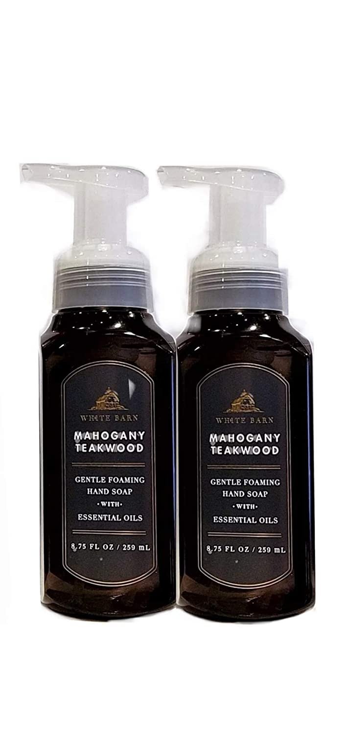 Bath & Body Works Hand Soap Foam Mahogany Teakwood 8.75 oz 259 ml 2-P –  Rafaelos