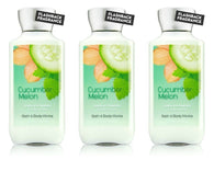 Bath & Body Works Shea & Vitamin E Lotion Cucumber Melon 8 oz (3 Pack)