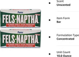 Fels Naptha Laundry Soap Bar & Stain Remover - Pack of 2, 5.0 Oz per bar