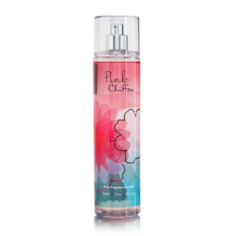 Bath and Body Works Pink Chiffon Fine Fragrance Mist 8 Ounce Tall Rounded Bottle