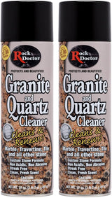 Rock Doctor Granite Cleaner - Cleans& Renews Surfaces - (18 oz) Surface Cleaner Spray, Granite/Marble Countertop Cleaner, Cleaning Spray for Vanity, Table Top, Kitchen Counters, Stone Surfaces (2Pack)